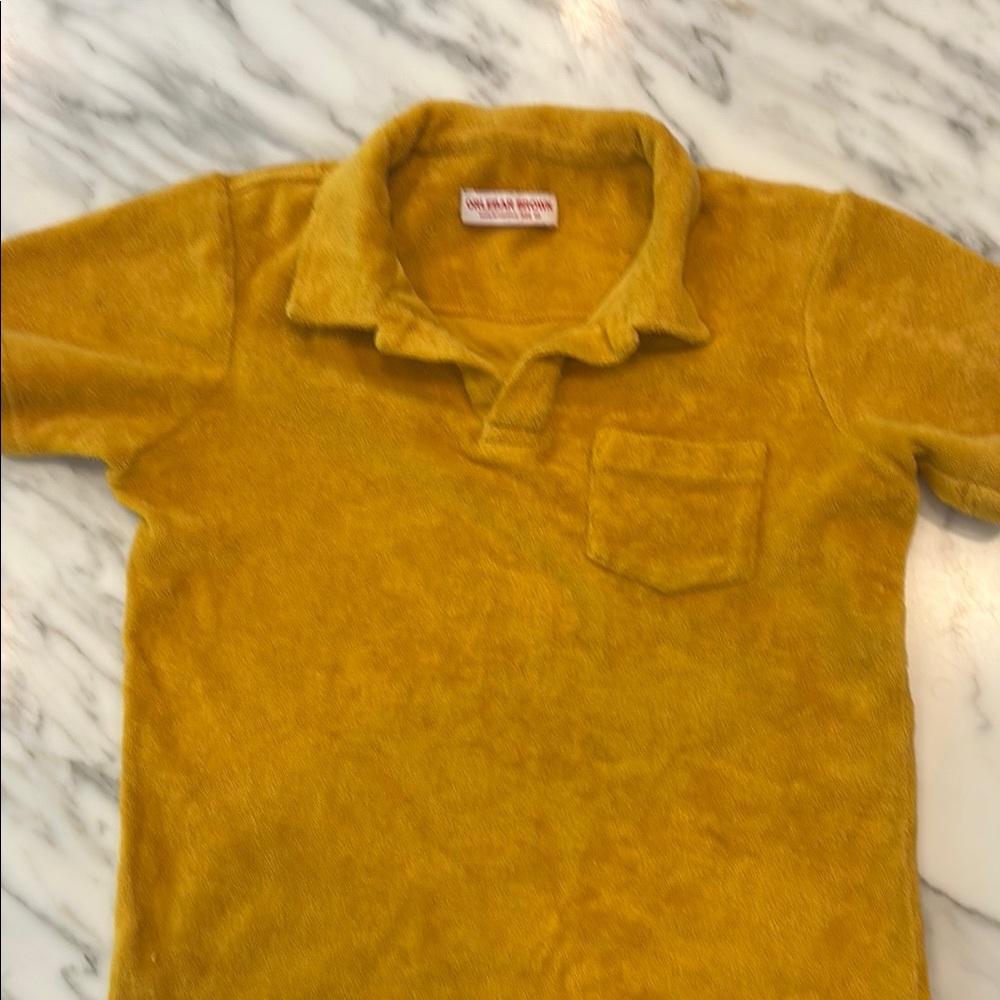 Orlebar Brown Yellow Polo Shirt 10